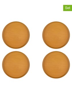 Björn Talerze obiadowe (4 szt.) "Scandi" w kolorze musztardowym - Ø 27,5 cm ze sklepu Limango Polska w kategorii Naczynia - zdjęcie 178574585