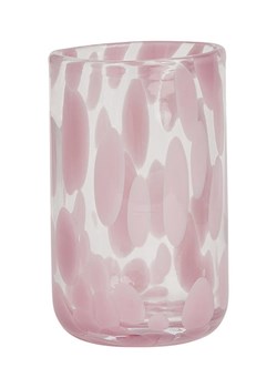 OYOY living design Szklanka &quot;Jali&quot; w kolorze jasnoróżowym - wys. 10,5 x Ø 6,8 cm ze sklepu Limango Polska w kategorii Szklanki - zdjęcie 178574659