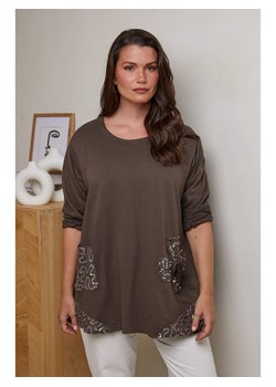 Curvy Lady Tunika w kolorze brązowym ze sklepu Limango Polska w kategorii Bluzki damskie - zdjęcie 178575507