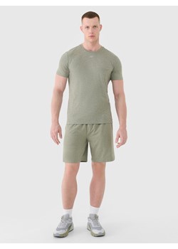 Męskie spodenki treningowe 4F 4FWSS25TFSHM0911 - khaki ze sklepu Sportstylestory.com w kategorii Spodenki męskie - zdjęcie 178576908