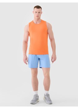 Męskie spodenki treningowe 4F 4FWSS25TFSHM0912 - niebieskie ze sklepu Sportstylestory.com w kategorii Spodenki męskie - zdjęcie 178577185