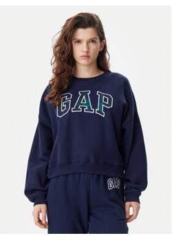 Gap Bluza 645565-00 Granatowy Regular Fit ze sklepu MODIVO w kategorii Bluzy damskie - zdjęcie 178577408