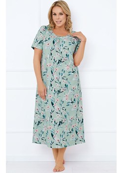 Koszula nocna z krótkim rękawem Alwea, Kolor miętowy-wzór, Rozmiar L, Italian Fashion ze sklepu Intymna w kategorii Koszule nocne - zdjęcie 178580225