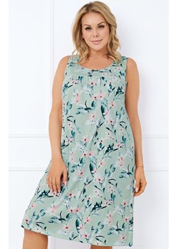 Koszula nocna na szeroki ramiączka Alwea, Kolor miętowy-wzór, Rozmiar M, Italian Fashion ze sklepu Intymna w kategorii Koszule nocne - zdjęcie 178580226
