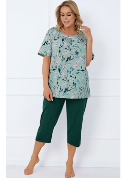 Bawełniana piżama damska Alwea, Kolor zielony-wzór, Rozmiar L, Italian Fashion - id: 195799 - marki Italian Fashion - 178580228 Bawełniana piżama damska Alwea, Kolor zielony-wzór, Rozmiar L, Italian Fashion ze sklepu Intymna w kategorii Piżamy damskie - zdjęcie 178580228