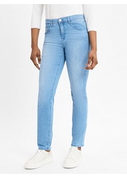 BRAX Damski krój slim fit - Mary Kobiety Bawełna bielony jednolity ze sklepu vangraaf w kategorii Jeansy damskie - zdjęcie 178582669