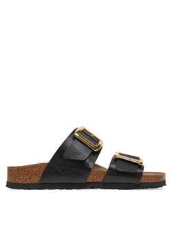 Klapki Birkenstock Sydney Cushion Buckle 1029457 Czarny ze sklepu eobuwie.pl w kategorii Klapki damskie - zdjęcie 178583649