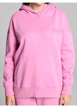 Sinsay - Bluza z hasłem na plecach - różowy ze sklepu Sinsay w kategorii Bluzy damskie - zdjęcie 178585135