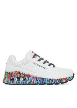 Skechers Sneakersy Skechers Uno - Ravaged Love 177918/WMLT Biały ze sklepu MODIVO w kategorii Buty sportowe damskie - zdjęcie 178586746