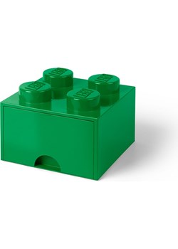 LEGO Pojemnik &quot;Brick 4&quot; w kolorze zielonym z szufladami - 25 x 18 x 25 cm ze sklepu Limango Polska w kategorii Kosze i pudełka na zabawki - zdjęcie 178589138