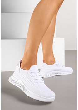 Białe Siateczkowe Buty Sportowe Sneakersy na Podeszwie z Tłoczeniami Finloti ze sklepu renee.pl w kategorii Buty sportowe damskie - zdjęcie 178591676