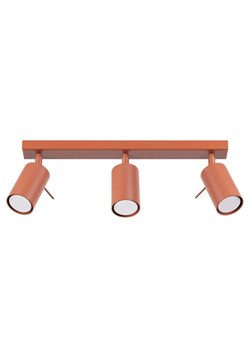 Trzpunktowa czerwona lampa w loftowym stylu - M064-Nona ze sklepu Edinos.pl w kategorii Lampy sufitowe - zdjęcie 178593327