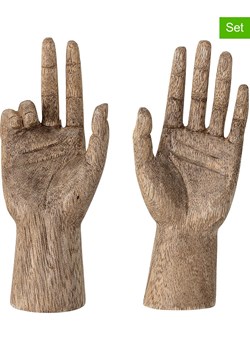 Bloomingville Dekoracje (2 szt.) &quot;Ties&quot; w kolorze jasnobrązowym - 5 x 13 x 2,5 cm ze sklepu Limango Polska w kategorii Dekoracje - zdjęcie 178594428