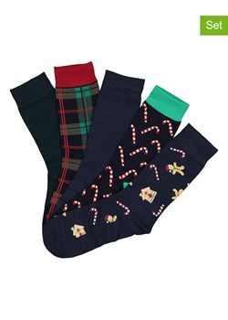 Jack &amp; Jones Skarpety (5 par) w kolorze granatowym ze sklepu Limango Polska w kategorii Skarpetki męskie - zdjęcie 178595369