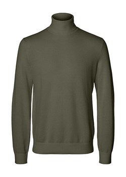 SELECTED HOMME Golf &quot;Mora&quot; w kolorze khaki ze sklepu Limango Polska w kategorii Swetry męskie - zdjęcie 178595687