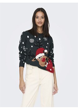 JDY Sweter &quot;Lucia&quot; w kolorze ciemnozielonym ze sklepu Limango Polska w kategorii Swetry damskie - zdjęcie 178595825