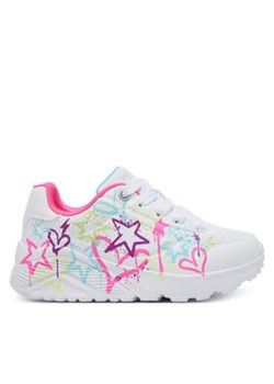 Skechers Sneakersy Uno Lite - My Drip 310391L/WMN Biały ze sklepu MODIVO w kategorii Buty sportowe dziecięce - zdjęcie 178596757