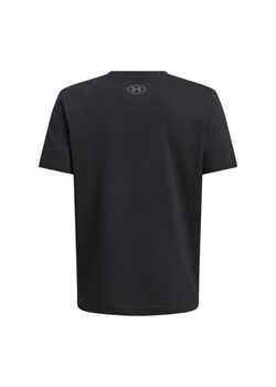 Chłopięcy t-shirt z nadrukiem Under Armour UA B Split Big Logo SS - czarny ze sklepu Sportstylestory.com w kategorii T-shirty chłopięce - zdjęcie 178599019