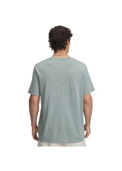 Męska koszulka do koszykówki Under Armour Curry HW Trend Tee - zielona ze sklepu Sportstylestory.com w kategorii T-shirty męskie - zdjęcie 178599085