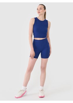 Damskie legginsy krótkie 4F 4FRSS25TSTIF016 - granatowe ze sklepu Sportstylestory.com w kategorii Spodnie damskie - zdjęcie 178599127