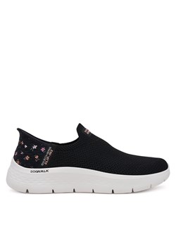 Sneakersy Skechers GOwalk Flex - Sunset Rose 124822/BKPK Czarny ze sklepu eobuwie.pl w kategorii Buty sportowe damskie - zdjęcie 178601705