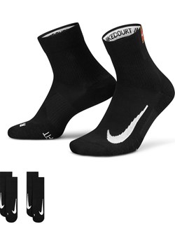 Skarpety do kostki do tenisa NikeCourt Multiplier Max (2 pary) - Czerń ze sklepu Nike poland w kategorii Skarpetki damskie - zdjęcie 178601987