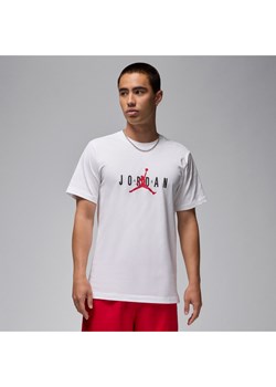 Męski elastyczny T-shirt Jordan Air - Biel ze sklepu Nike poland w kategorii T-shirty męskie - zdjęcie 178602216