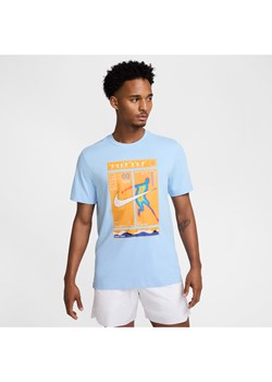 Męski T-shirt do tenisa Dri-FIT NikeCourt - Niebieski ze sklepu Nike poland w kategorii T-shirty męskie - zdjęcie 178602218