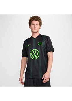 Męska koszulka piłkarska Nike Dri-FIT VfL Wolfsburg Stadium 2024/25 (wersja wyjazdowa) (replika) - Czerń ze sklepu Nike poland w kategorii T-shirty męskie - zdjęcie 178602227