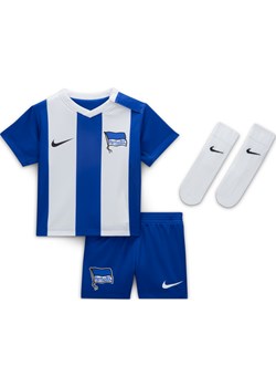 Strój piłkarski dla niemowląt i maluchów Nike Hertha BSC Stadium 2024/25 (wersja domowa) (replika) - Niebieski ze sklepu Nike poland w kategorii Odzież dla niemowląt - zdjęcie 178602458