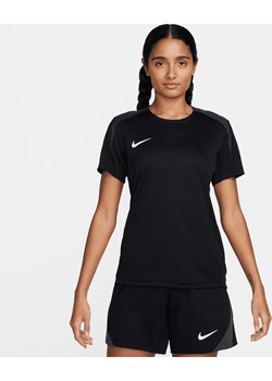 Damska koszulka piłkarska z krótkim rękawem Dri-FIT Nike Strike - Czerń ze sklepu Nike poland w kategorii Bluzki damskie - zdjęcie 178602796