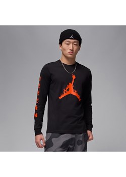 Męski T-shirt z długim rękawem Jordan - Czerń ze sklepu Nike poland w kategorii T-shirty męskie - zdjęcie 178603167