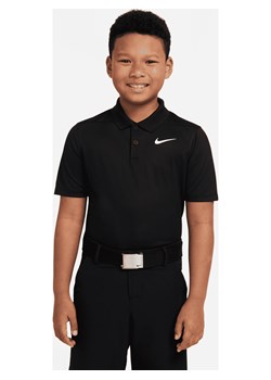 Koszulka polo do golfa dla dużych dzieci (chłopców) Nike Dri-FIT Victory - Czerń ze sklepu Nike poland w kategorii T-shirty chłopięce - zdjęcie 178603779