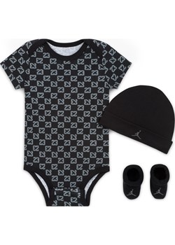 Trzyczęściowy zestaw dla niemowląt (0–9 M) Jordan Monogram - Czerń ze sklepu Nike poland w kategorii Odzież dla niemowląt - zdjęcie 178603788