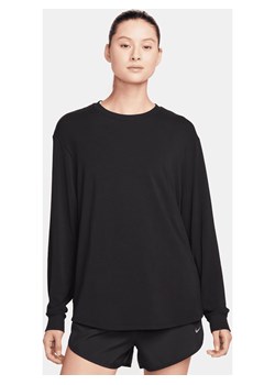 Damska koszulka z długim rękawem Dri-FIT Nike One Relaxed - Czerń ze sklepu Nike poland w kategorii Bluzki damskie - zdjęcie 178603888
