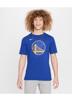 T-shirt z logo dla dużych dzieci (chłopców) Nike NBA Golden State Warriors Essential - Niebieski ze sklepu Nike poland w kategorii T-shirty chłopięce - zdjęcie 178603945