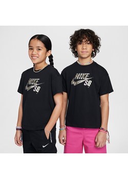 T-shirt dla dużych dzieci Nike SB - Czerń ze sklepu Nike poland w kategorii T-shirty chłopięce - zdjęcie 178604475