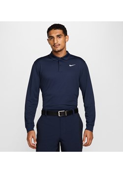 Męska koszulka polo do golfa z długim rękawem Nike Dri-FIT Victory - Niebieski ze sklepu Nike poland w kategorii T-shirty męskie - zdjęcie 178604795