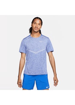 Męska koszulka z krótkim rękawem do biegania Dri-FIT Nike Rise 365 - Niebieski ze sklepu Nike poland w kategorii T-shirty męskie - zdjęcie 178604849