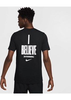 Męski T-shirt do biegania Nike - Czerń ze sklepu Nike poland w kategorii T-shirty męskie - zdjęcie 178605685