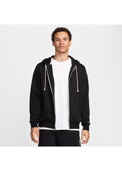 Męska bluza do koszykówki z kapturem i zamkiem na całej długości Dri-FIT Nike Standard Issue - Czerń ze sklepu Nike poland w kategorii Bluzy męskie - zdjęcie 178605748