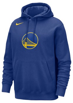 Męska bluza z kapturem NBA Nike Golden State Warriors Club - Niebieski ze sklepu Nike poland w kategorii Bluzy męskie - zdjęcie 178606129