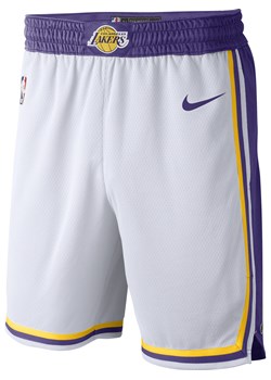 Spodenki męskie Los Angeles Lakers Nike NBA Swingman - Biel ze sklepu Nike poland w kategorii Spodenki męskie - zdjęcie 178606839