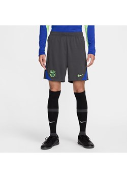 Męskie spodenki piłkarskie z dzianiny Nike Dri-FIT FC Barcelona Strike (wersja trzecia) - Szary ze sklepu Nike poland w kategorii Spodenki męskie - zdjęcie 178606956