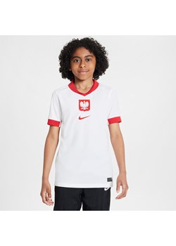 Koszulka piłkarska dla dużych dzieci Nike Dri-FIT Polska Stadium 2024/25 (wersja domowa) (replika) - Biel ze sklepu Nike poland w kategorii T-shirty chłopięce - zdjęcie 178606987