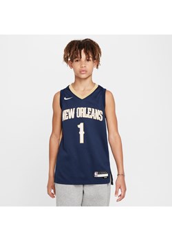Koszulka dla dużych dzieci Nike NBA Swingman New Orleans Pelicans 2023/24 Icon Edition - Niebieski ze sklepu Nike poland w kategorii T-shirty chłopięce - zdjęcie 178607177