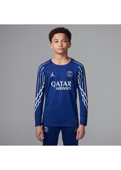 Koszulka piłkarska z długim rękawem dla dużych dzieci Jordan Dri-FIT Paris Saint-Germain Stadium 2024/25 (wersja czwarta) – replika - Niebieski ze sklepu Nike poland w kategorii T-shirty chłopięce - zdjęcie 178607466