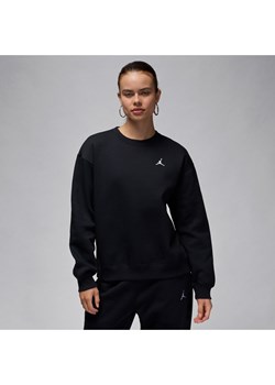 Damska bluza dresowa z półokrągłym dekoltem Jordan Brooklyn Fleece - Czerń ze sklepu Nike poland w kategorii Bluzy damskie - zdjęcie 178607588