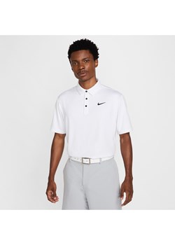 Męska gładka koszulka polo do golfa Dri-FIT Nike Tour - Biel ze sklepu Nike poland w kategorii T-shirty męskie - zdjęcie 178607955