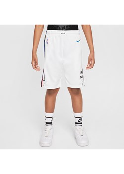Spodenki dla dużych dzieci Nike Dri-FIT NBA Swingman Brooklyn Nets - Biel ze sklepu Nike poland w kategorii Spodenki chłopięce - zdjęcie 178608775